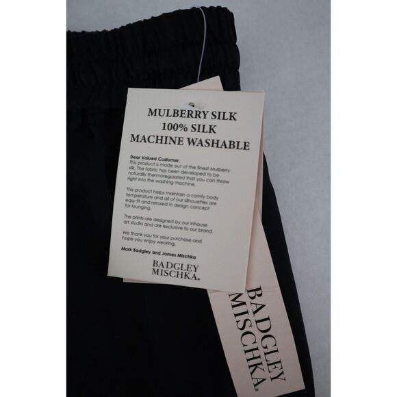 Badgley Mischka Women's Sz L Blue Ombré 100% Mulberry Silk Sleep/Lounge Set - Picture 10 of 16